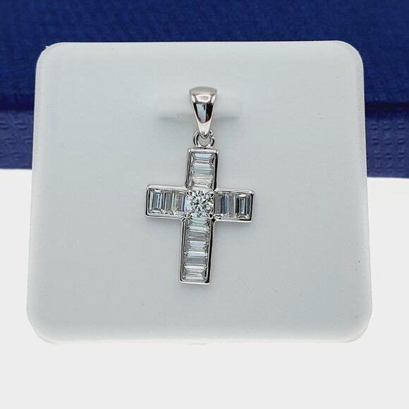 925 Sterling Silver Cubic Zircon Pendant for Women/Girls, US925P1112 - Picture 4 of 8